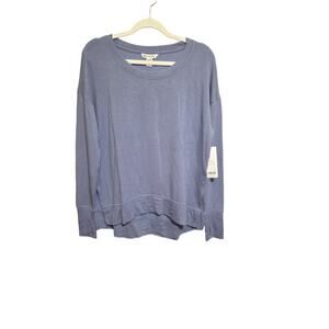 Athleta Coaster Luxe Sweatshirt Plush Nirvana Blue NWT XS